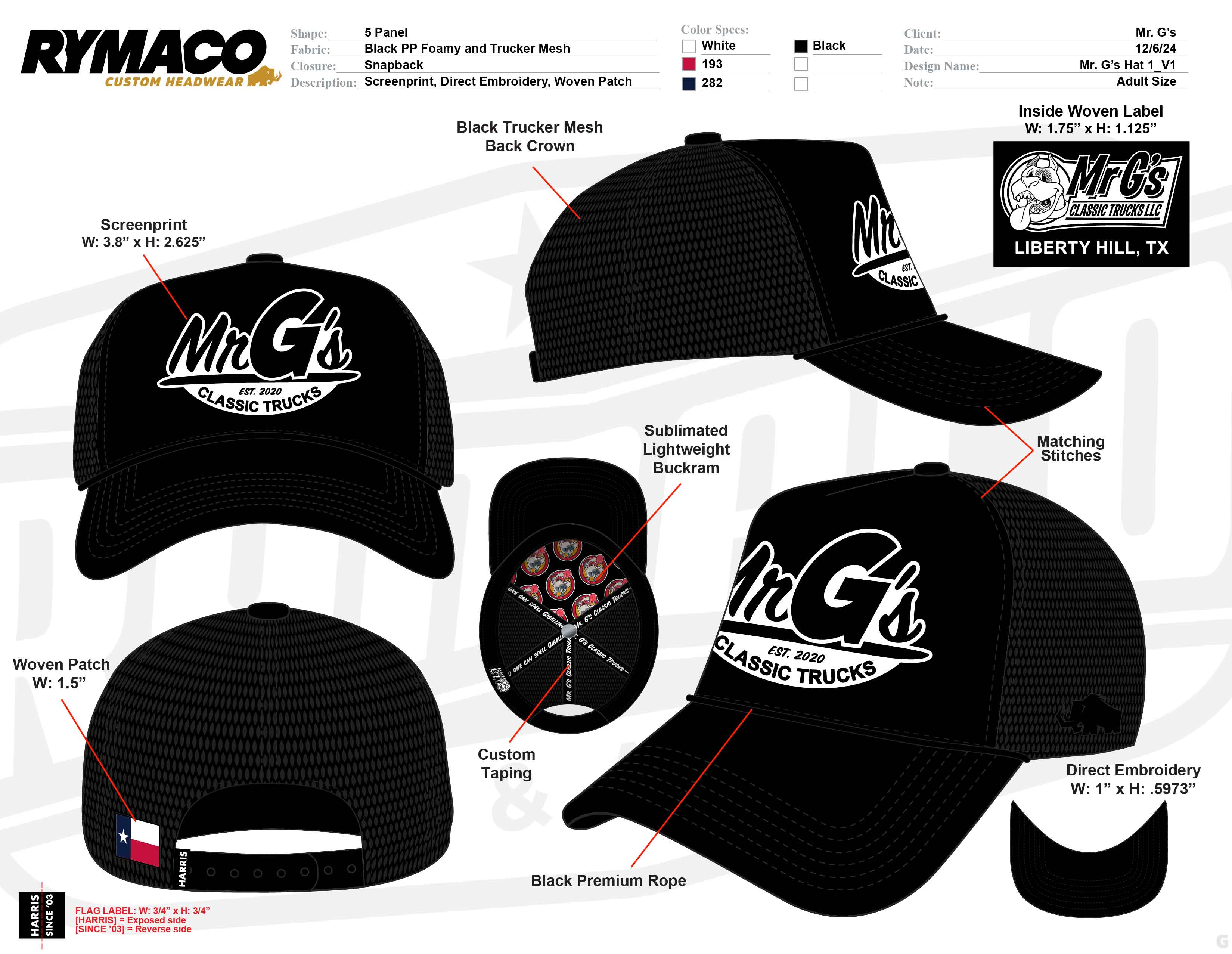 Mr. G's Trucker Cap