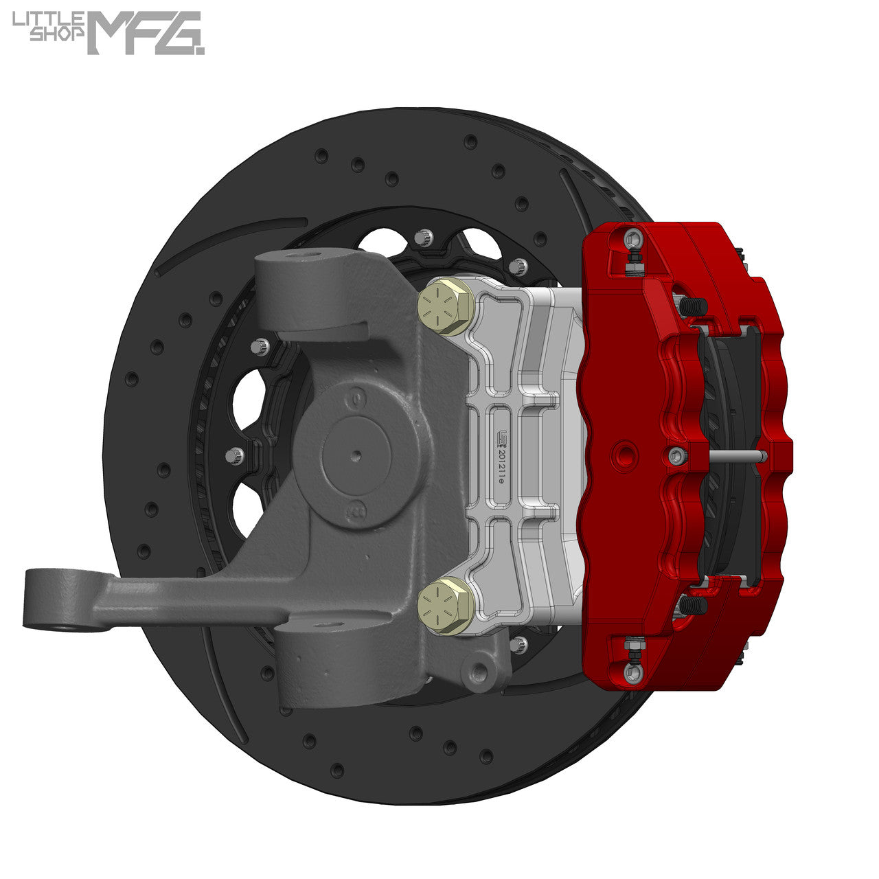 Little Shop GM 63-87 C10 FRONT 14" Big Brake Kit (for Wilwood Iron ProSpindles)